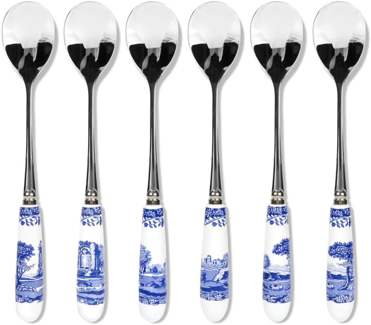 Spode Blue Italian Collection Teaspoons - Set of 6