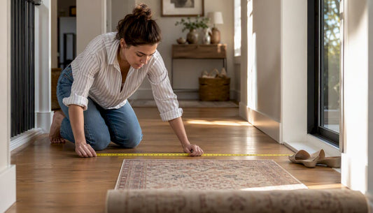 Measuring hallway floor for runner size
