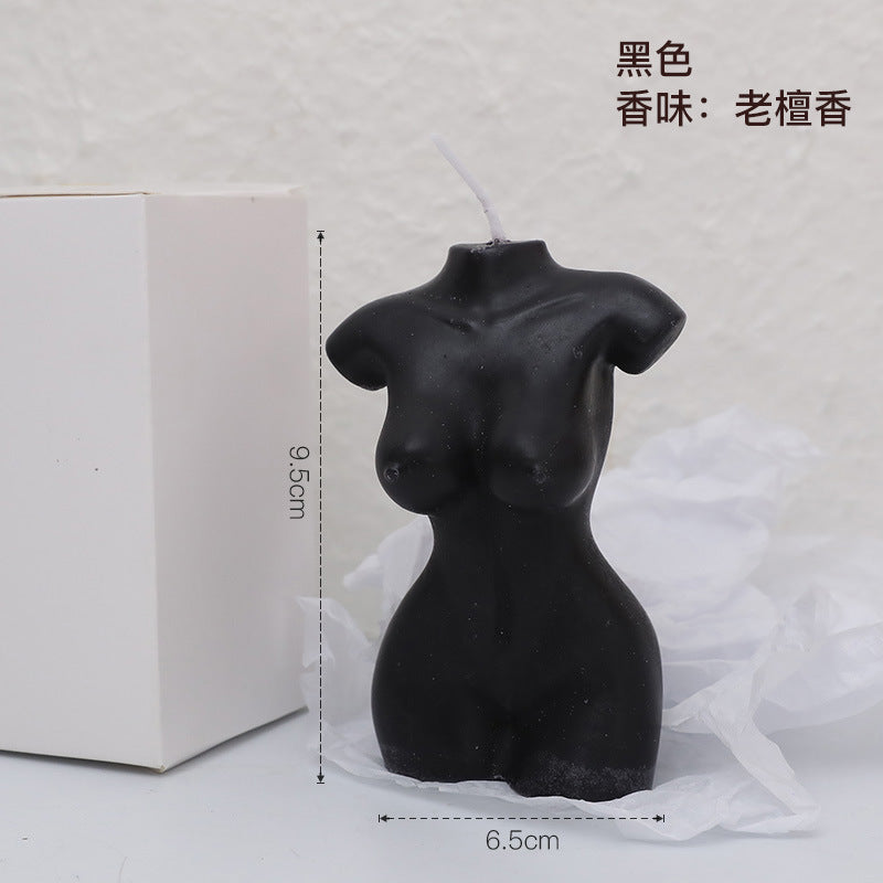 Soy Wax Candle Body Model Art Home Decor Gift