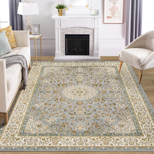 Ornate Room Rug - Soft Floral Luxury Rug