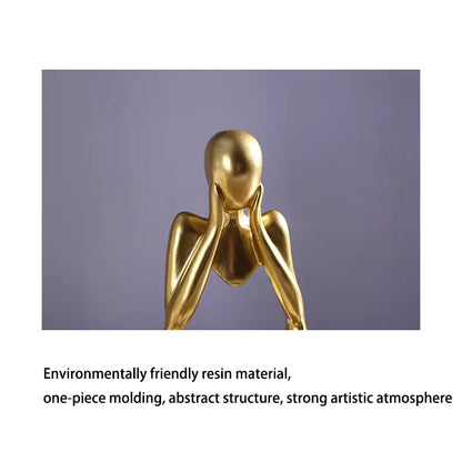 Mini Abstract Character Ornament for Creative Home Decor