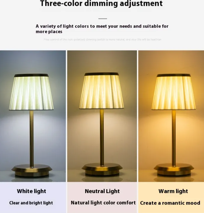 Rechargeable Table Lamp Classic Style