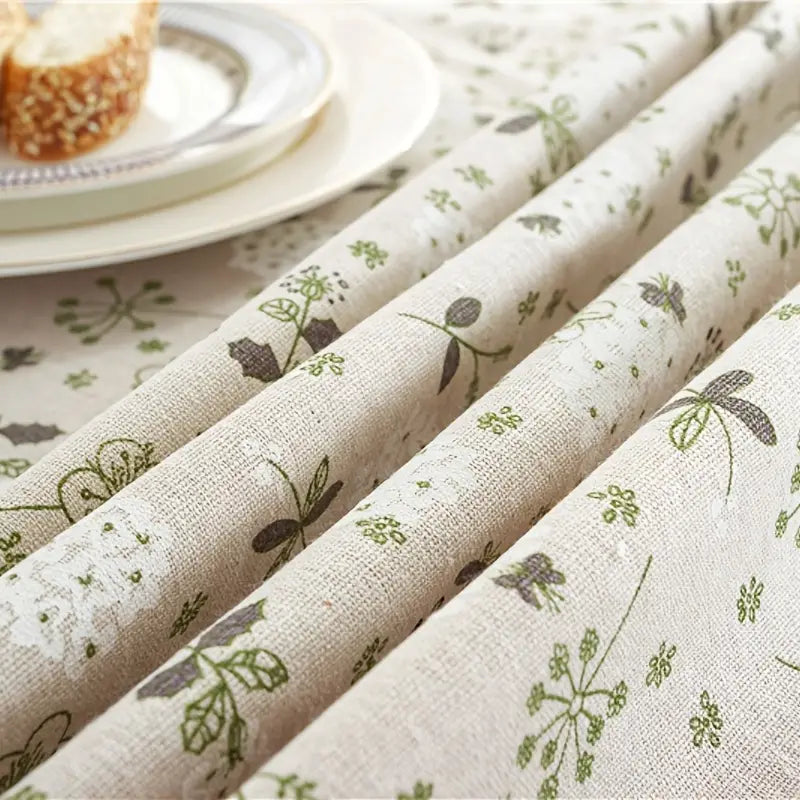 Dandelion Cotton Linen Lace Table Cover for Home Decor