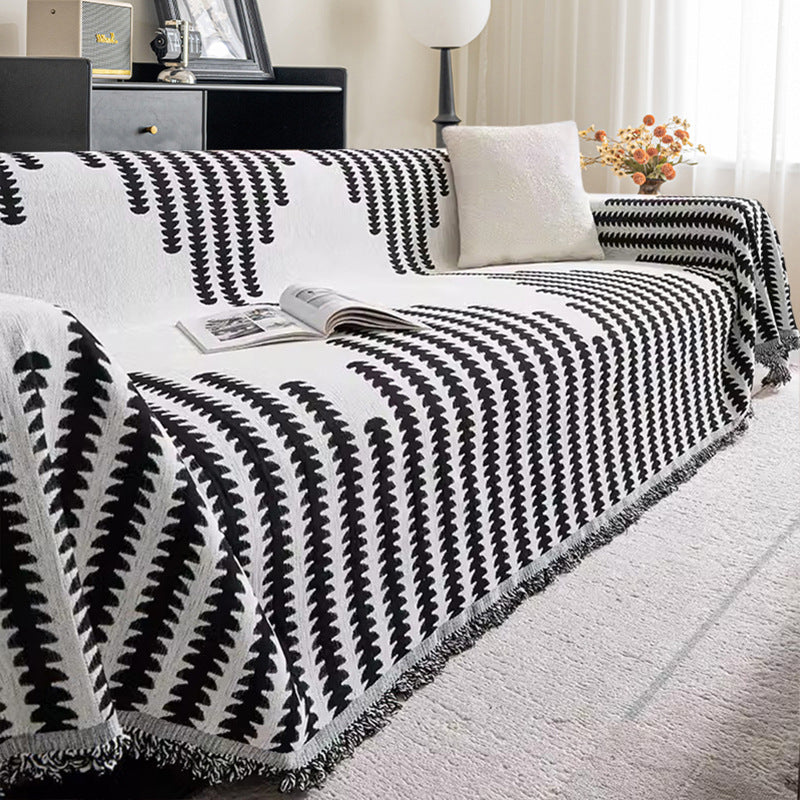 Luxury Chenille Sofa Cover, Reversible & Cat-Proof