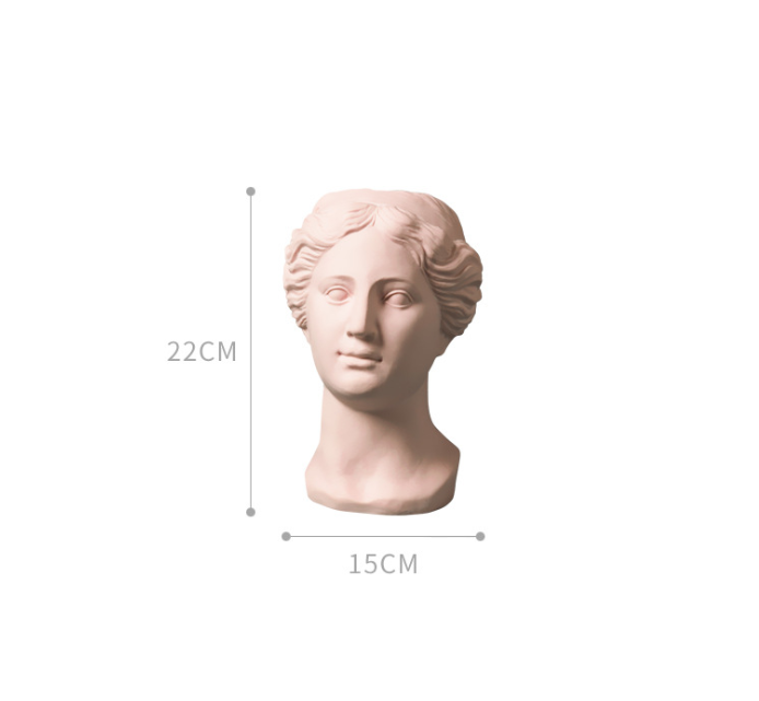 Greek Goddess Flower Pot, Vase, Ceramic Statue Vase