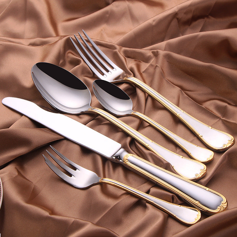 Light Luxury Western Tableware Set for Hotels & Homes