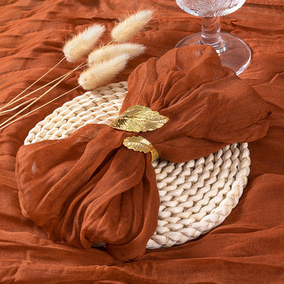 Terracotta Cheesecloth Napkins - Set of 36