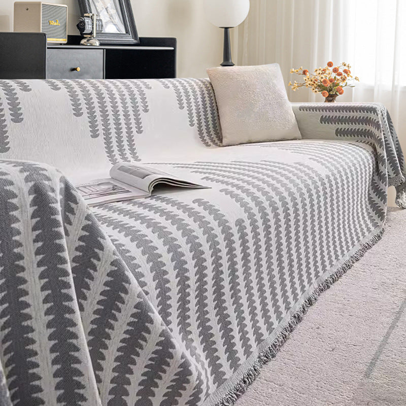 Luxury Chenille Sofa Cover, Reversible & Cat-Proof