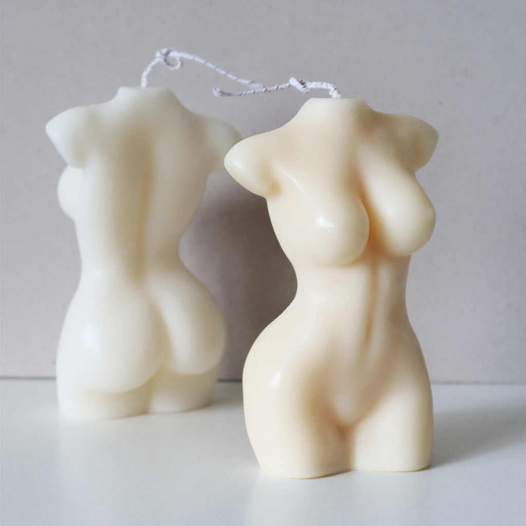 Soy Wax Candle Body Model Art Home Decor Gift