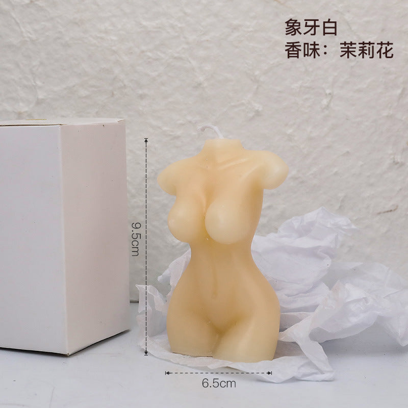Soy Wax Candle Body Model Art Home Decor Gift