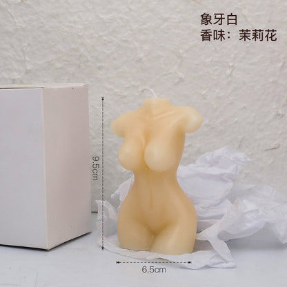 Soy Wax Candle Body Model Art Home Decor Gift