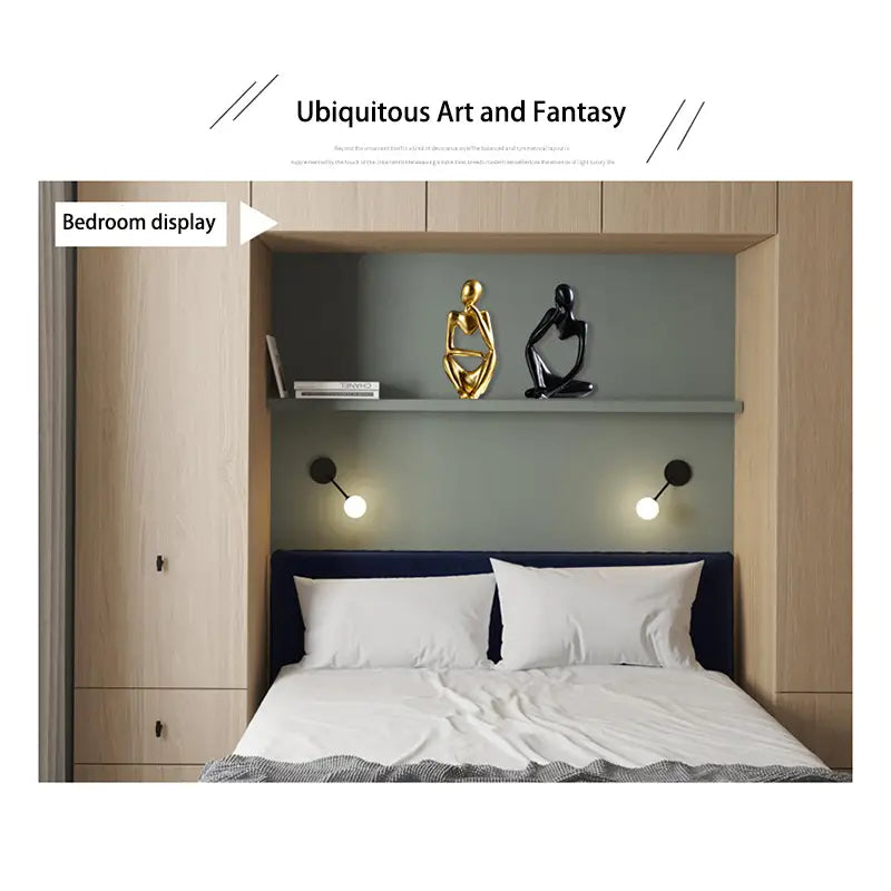 Mini Abstract Character Ornament for Creative Home Decor