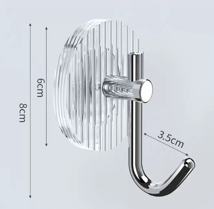 Luxury Acrylic Adhesive Hooks for Bathroom & Kitchen