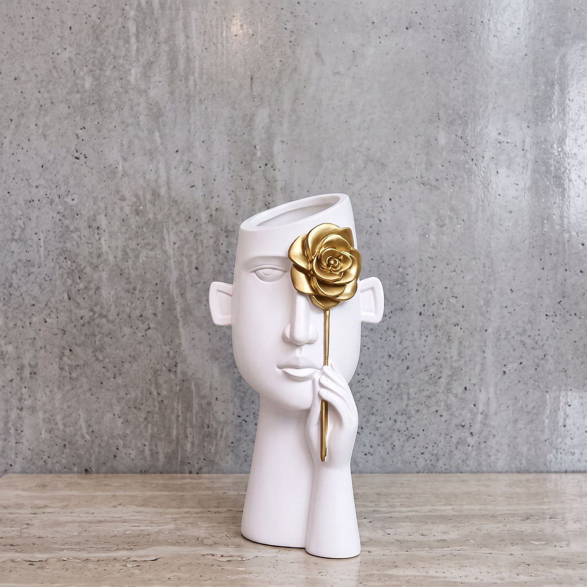 Flower Face Vase Art