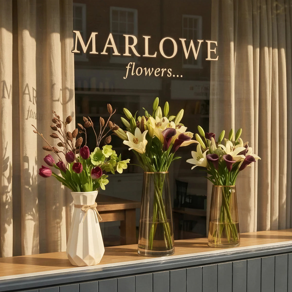 Luxury Gold Trim Glass Vase Minimalist Décor
