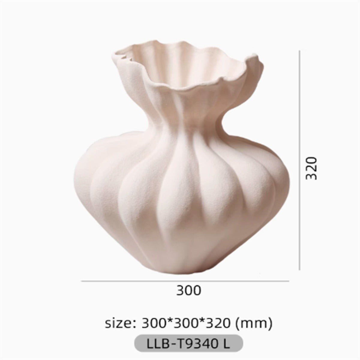 French Style White Decorative Large Vase