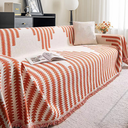 Luxury Chenille Sofa Cover, Reversible & Cat-Proof