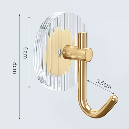 Luxury Acrylic Adhesive Hooks for Bathroom & Kitchen