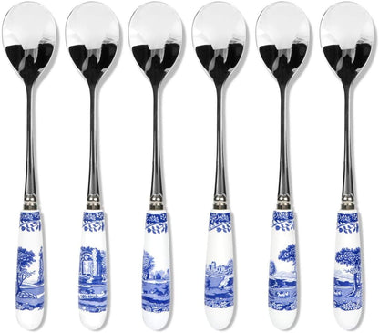 Spode Blue Italian Collection Teaspoons - Set of 6