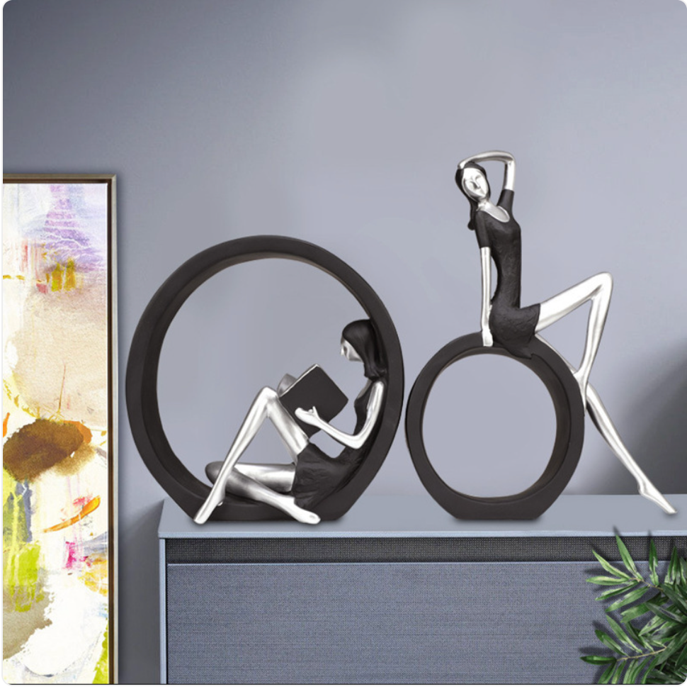Elegant Girl Shelf Art