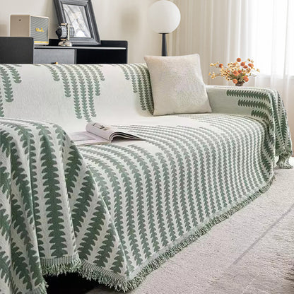 Luxury Chenille Sofa Cover, Reversible & Cat-Proof