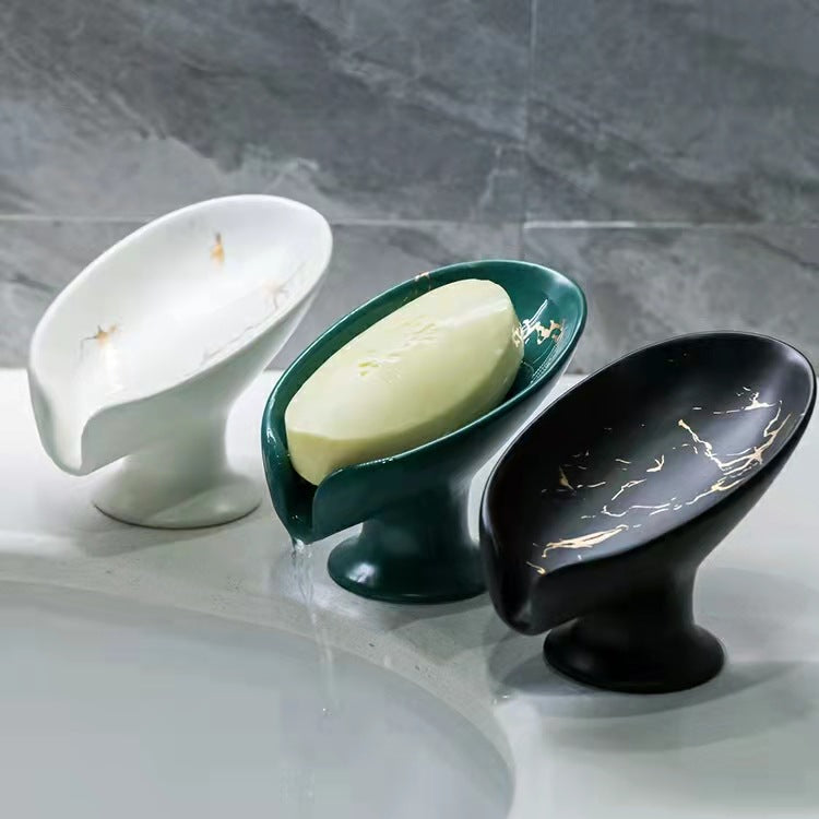 Luxury Ceramic Soap Dish with Drainage Design