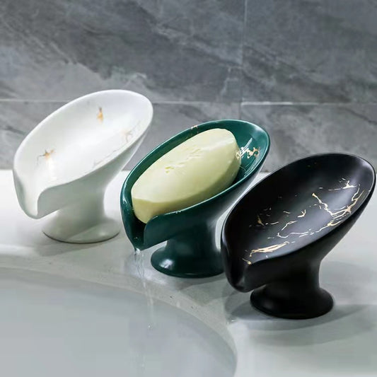 Luxury Ceramic Soap Dish with Drainage Design
