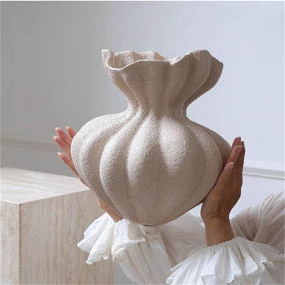 French Style White Decorative Large Vase