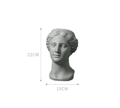 Greek Goddess Flower Pot, Vase, Ceramic Statue Vase