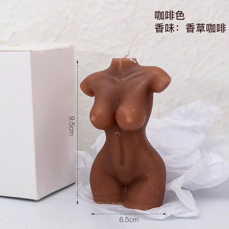 Soy Wax Candle Body Model Art Home Decor Gift