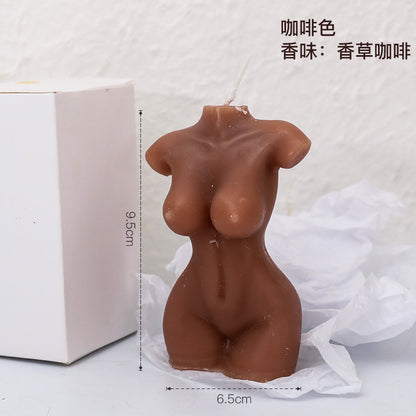 Soy Wax Candle Body Model Art Home Decor Gift