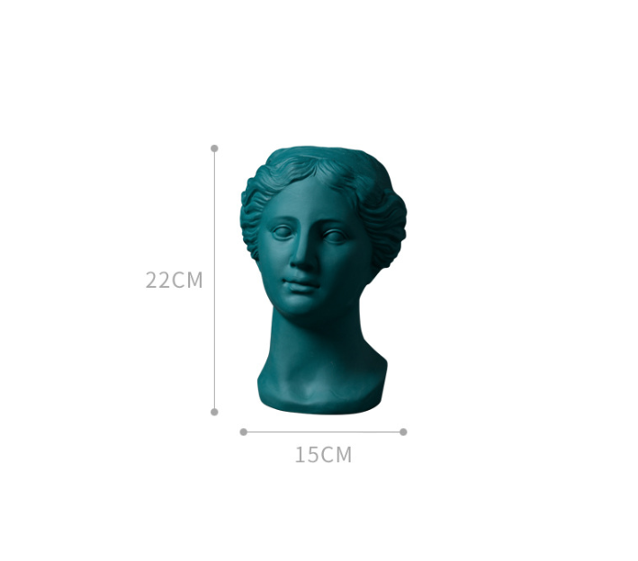 Greek Goddess Flower Pot, Vase, Ceramic Statue Vase