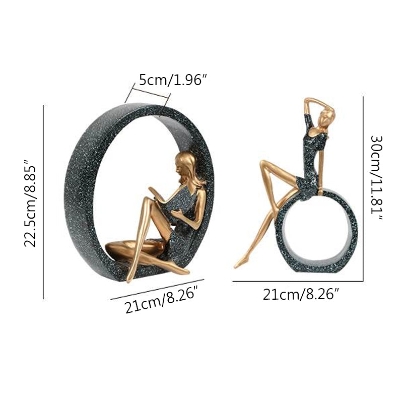 Nordic Modern Dance Girl Decor for Living Room (One Piece)