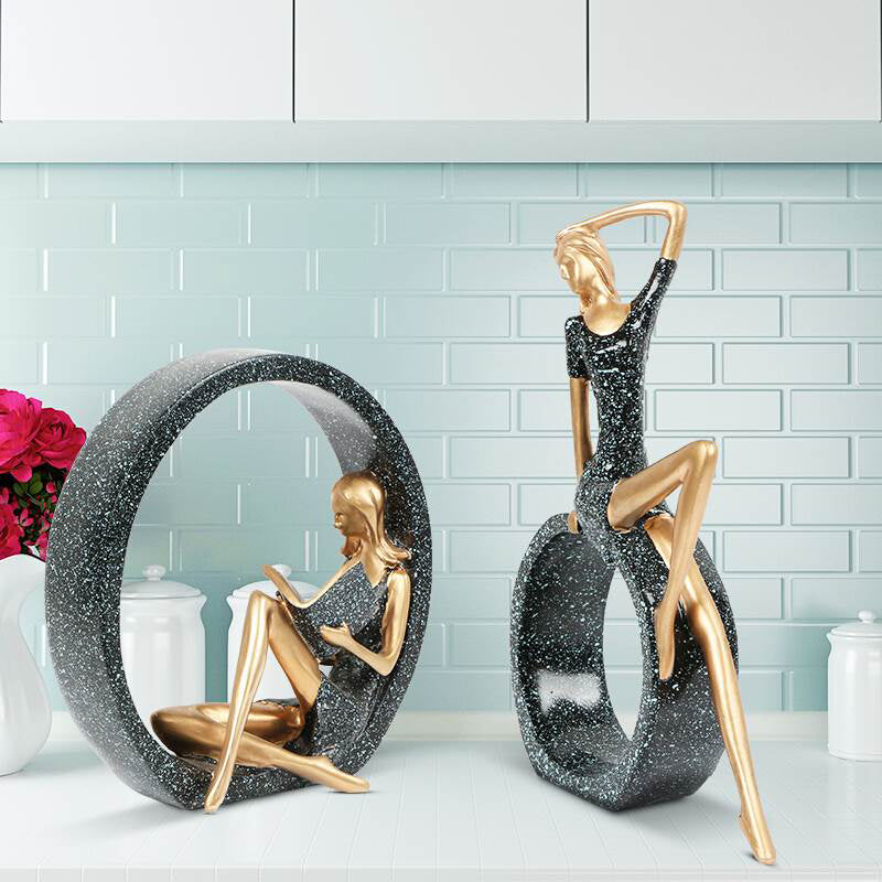 Nordic Modern Dance Girl Decor for Living Room (One Piece)