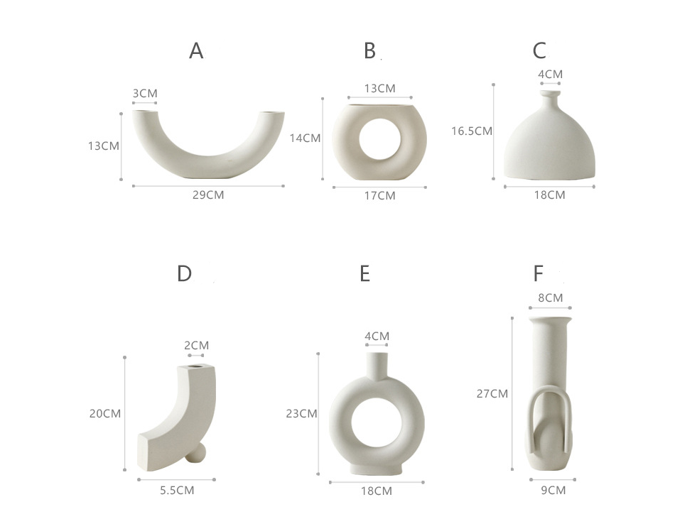 Nordic decoration ceramic vase