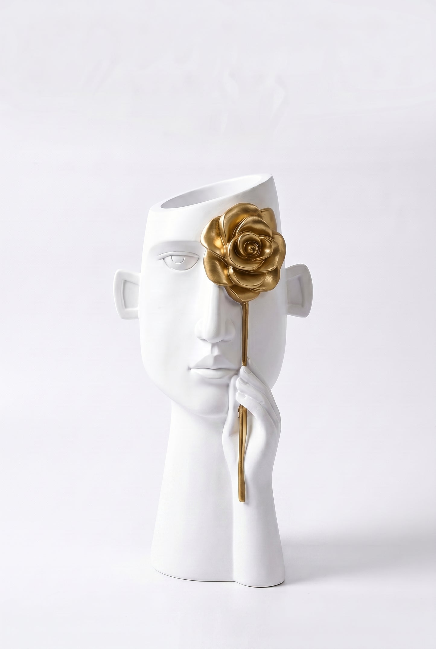 Flower Face Vase Art