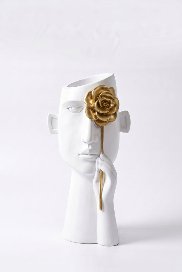 Flower Face Vase Art
